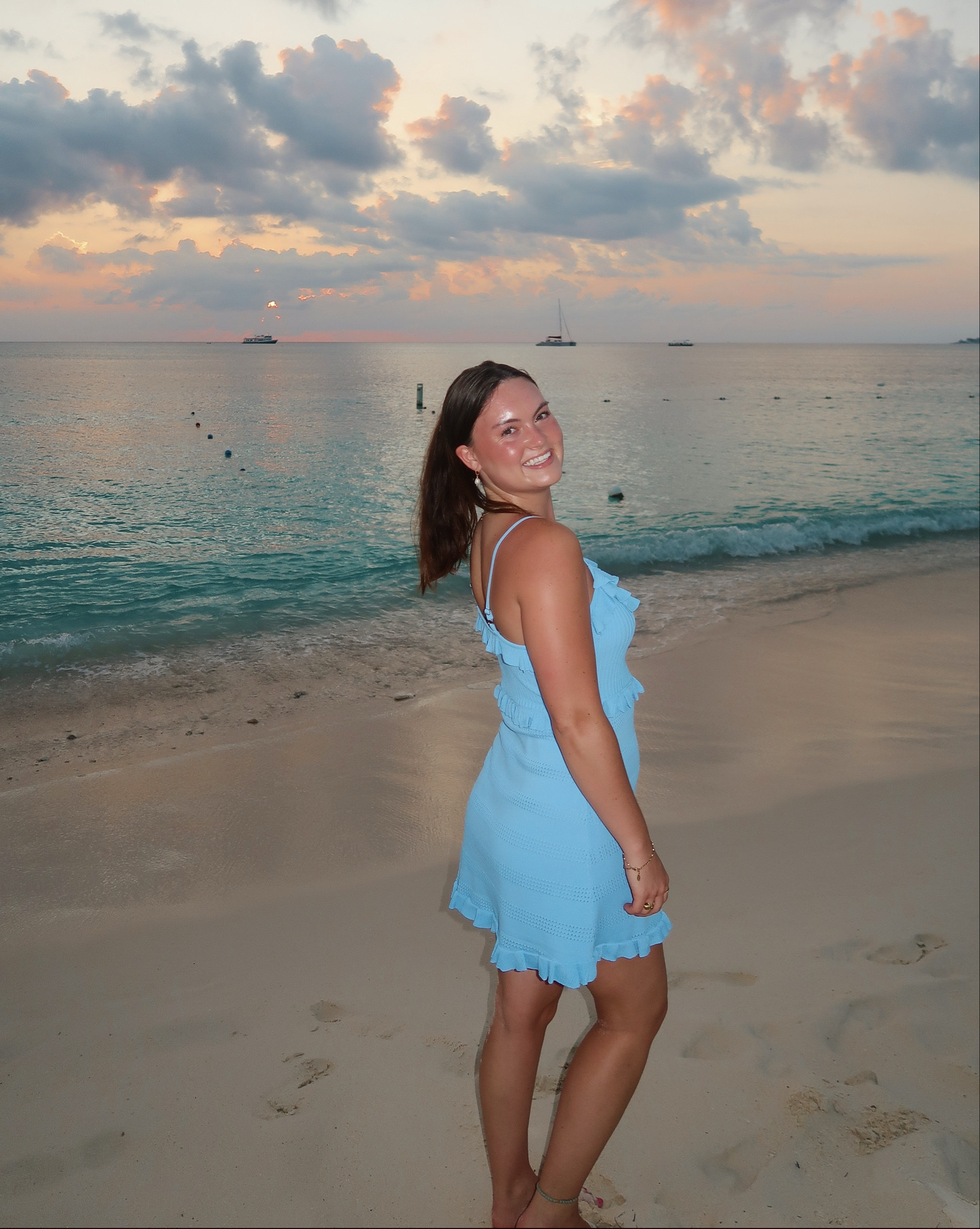 Obsessed with this blue ruffle dress from Lulus 🩵✨

#LTKSwim #LTKTravel #LTKSeasonal