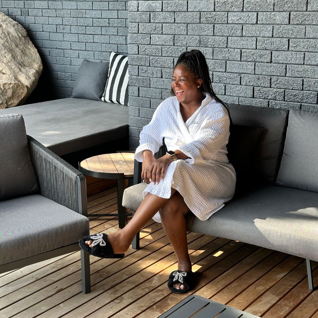 Unwinding brings the best laughs! While waiting for my massage while on vacation in South Africa, this was the best attire.  

 #LTKHome #LTKSaleAlert #LTKFindsUnder50