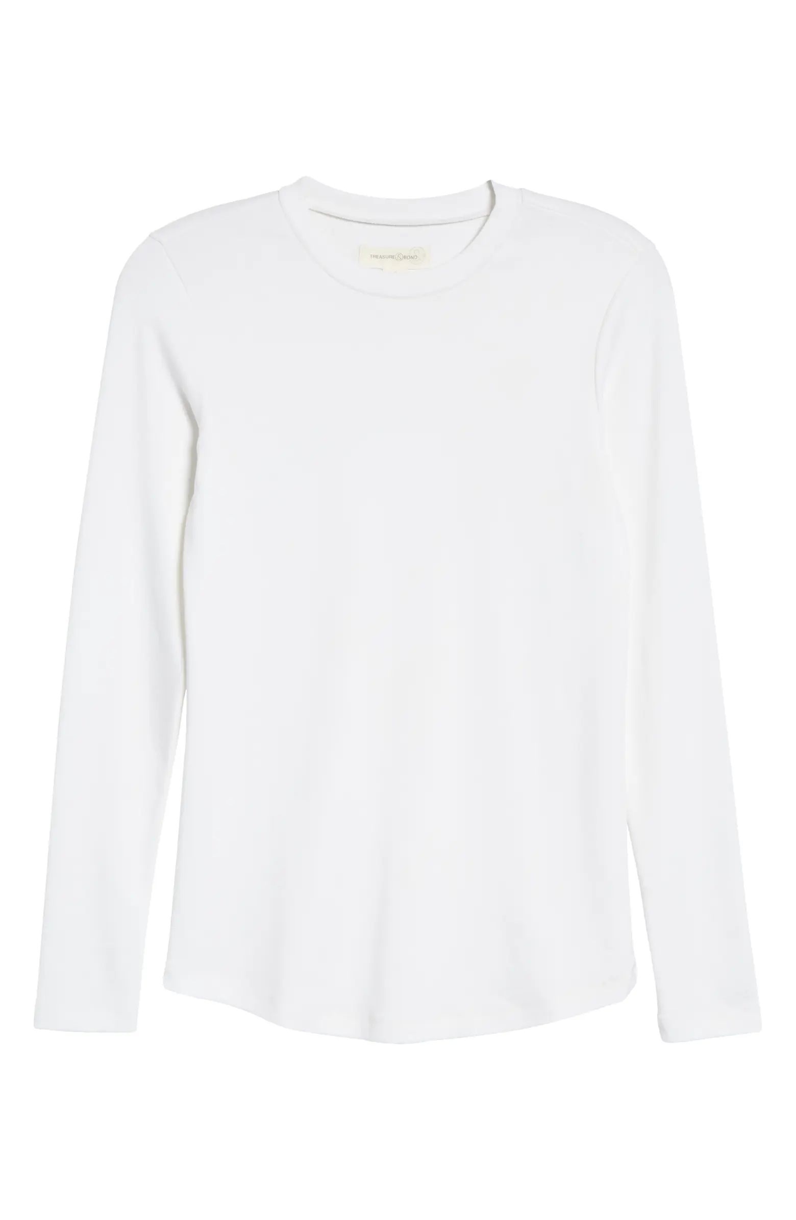 Women's Rib Crewneck Long Sleeve Shirt | Nordstrom