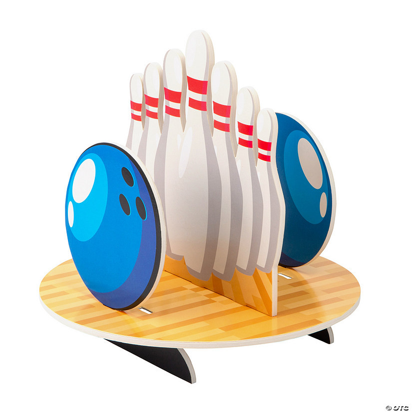 10" x 9 1/2" Bowling Party Pins & Bowling Ball Table Centerpiece | Oriental Trading Company