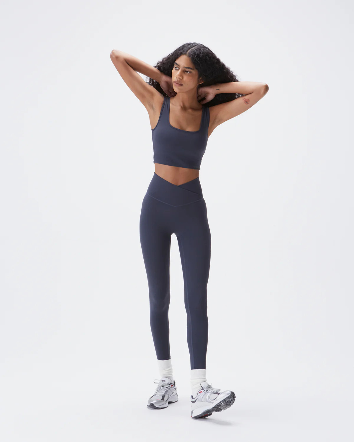 Ultimate Wrap Over Leggings - Midnight Blue | Adanola UK