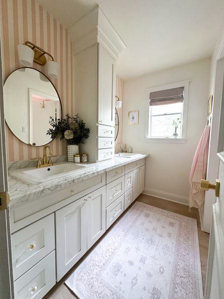 The girls’ bathroom turned out beautifully. It is so cute and has the best decor!

#LTKhome