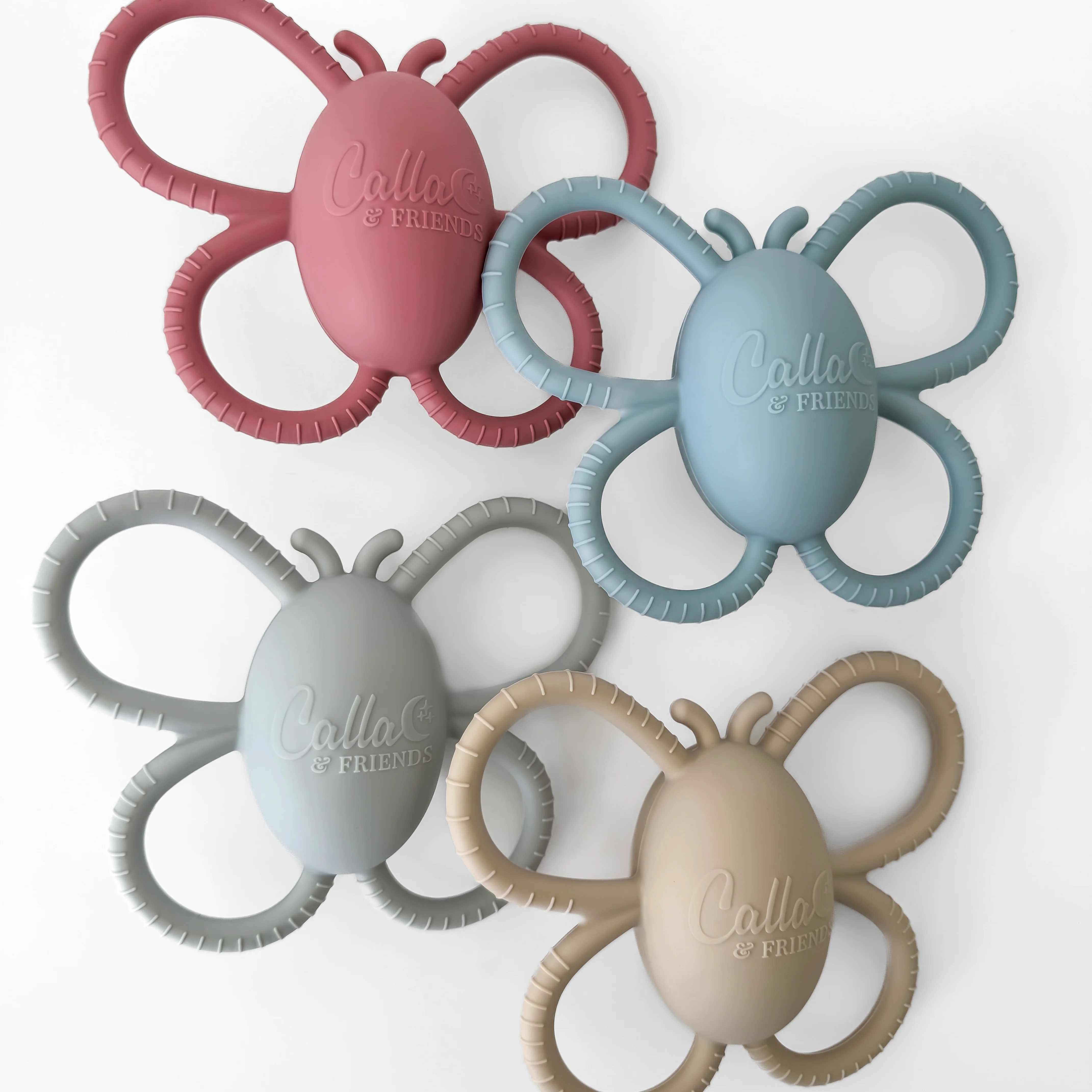 Garden Party Collection - Butterfly Rattle Teether | Calla & Friends