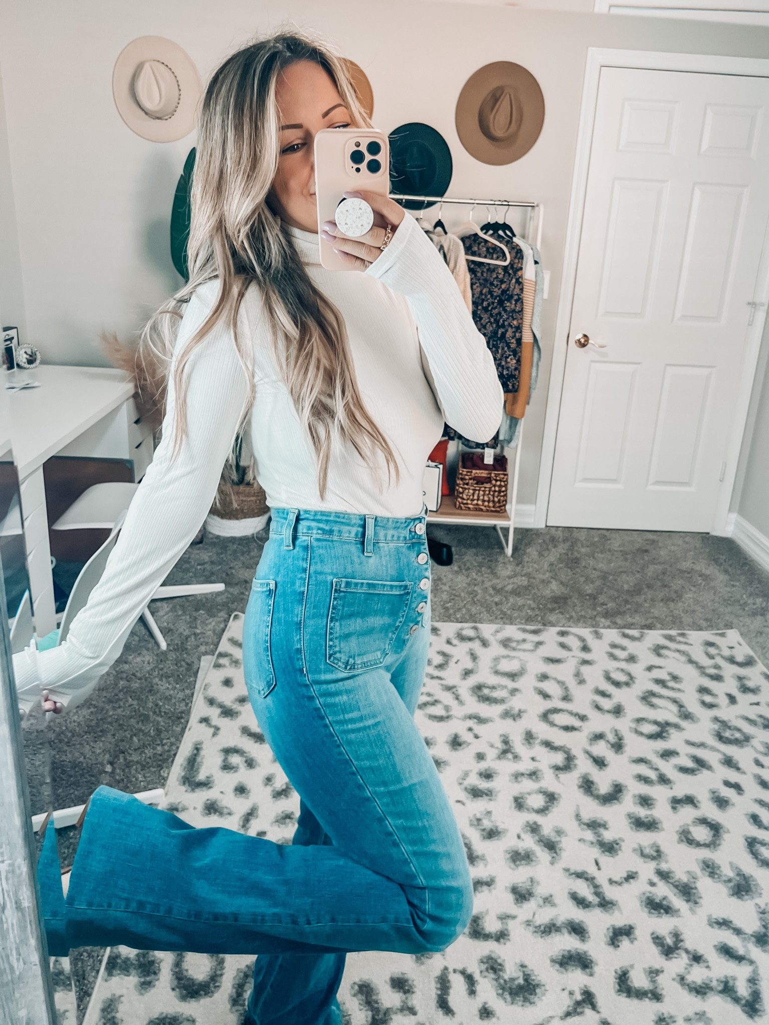 Found the perfect high rise flare jeans for tall girls!!!!! If you’re over 5’4 these are for you and on SALE!! 

#LTKsalealert #LTKfindsunder100 #LTKSeasonal