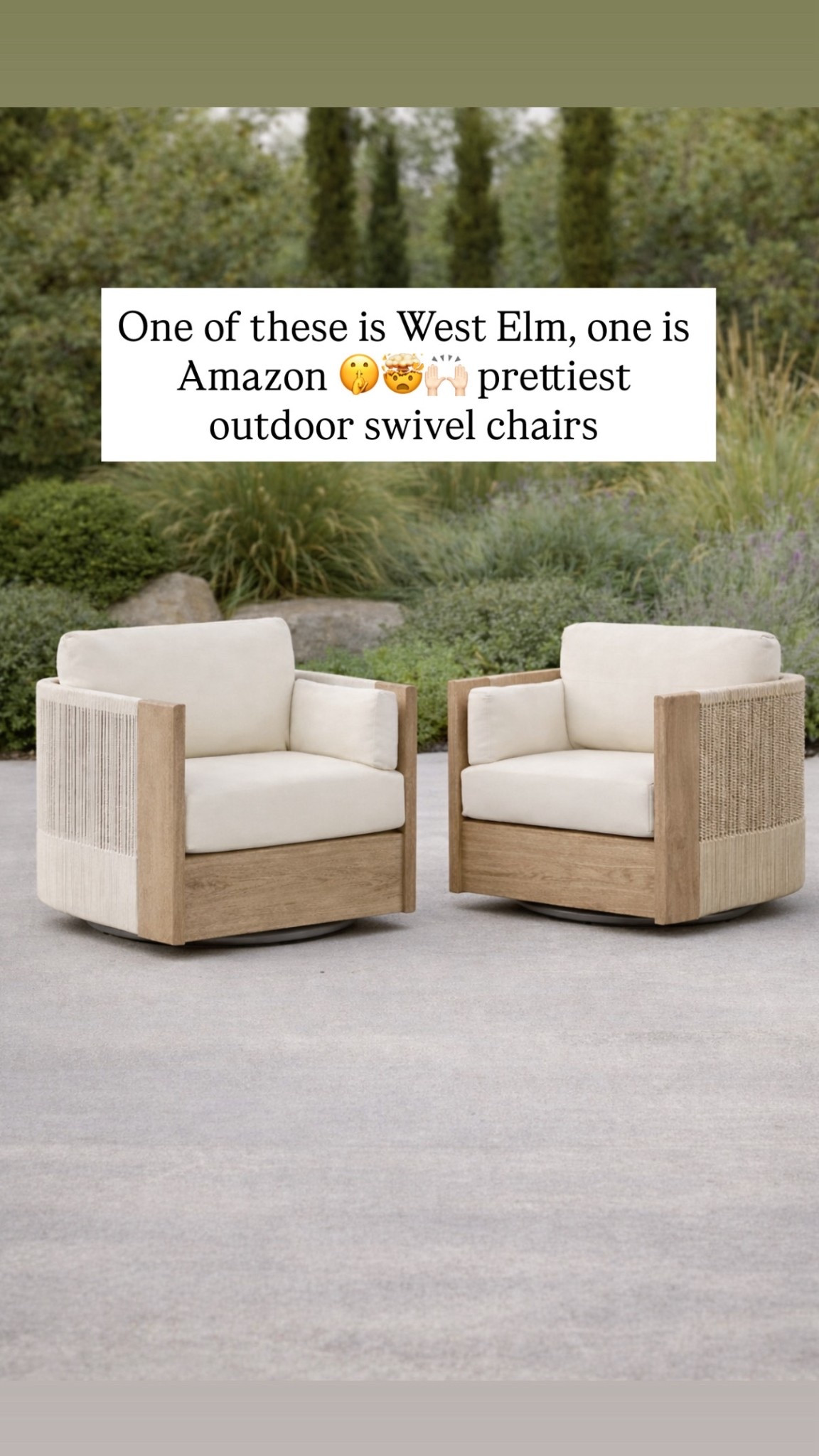 Outdoor swivel chairs! Most stunning finds and a fraction of the cost of west elm! 

Amazon home, Walmart home, outdoor decor, outdoor styling 

#LTKSaleAlert #LTKHome