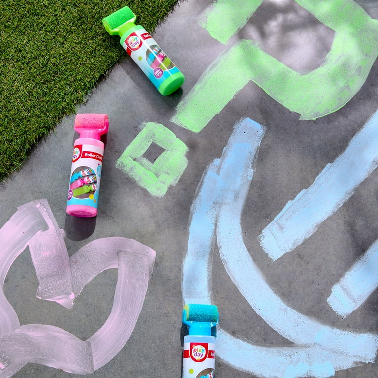 Play Day Roller Chalk Set, 3 Count, Green/Pink/Blue - Walmart.com | Walmart (US)