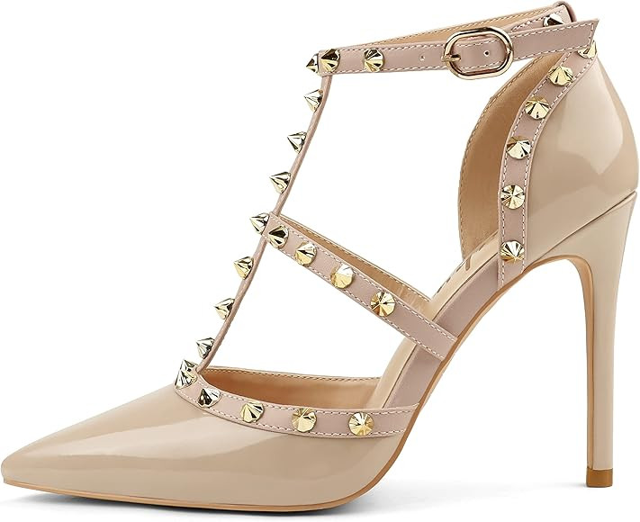 Eithy Women's Slingbacks Mid High Heels Pointy Toe Buckle Summer Shoes Party Daily Wear Evening S... | Amazon (US)