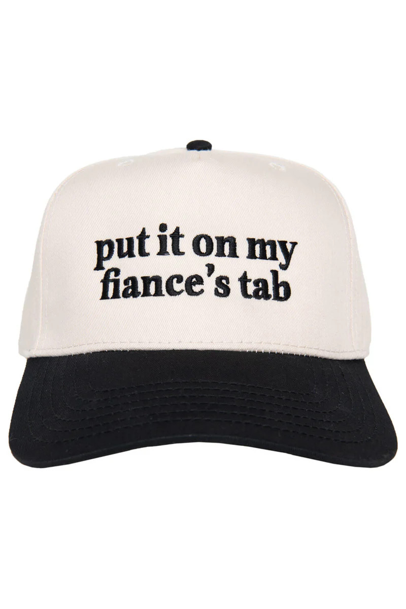 Put It On My Fiance's Tab Two-Toned Vintage Hat Black and Tan | Katydid.com