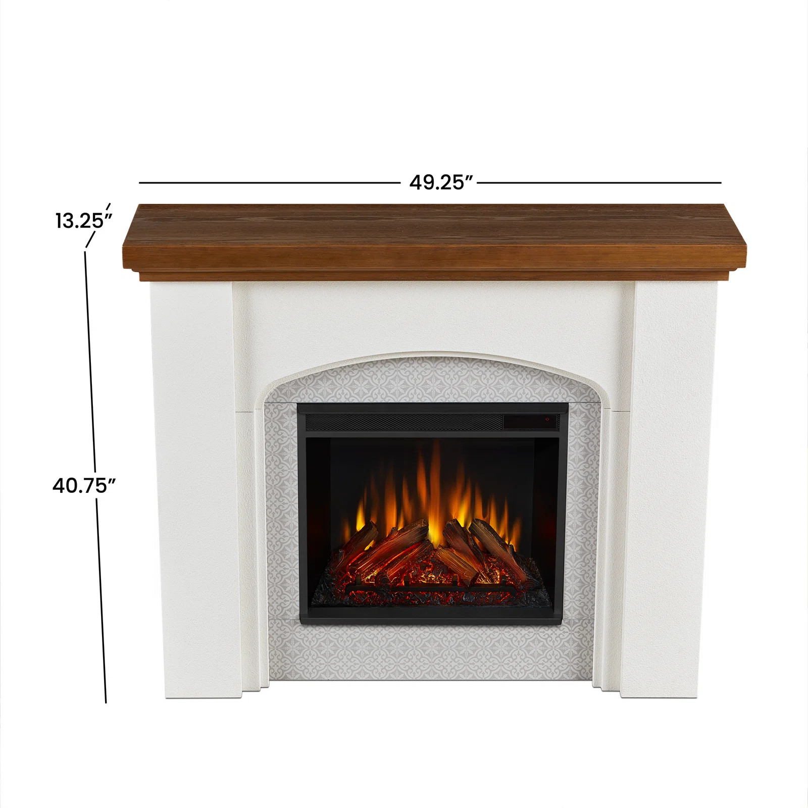 Anika 49" Electric Fireplace with Reversible Surround by Real Flame | Wayfair North America