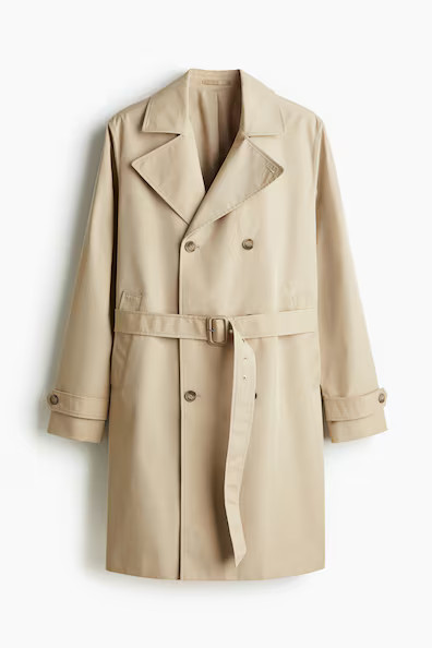 H & M - Regular-Fit Trench Coat - Beige | H&M (US + CA)