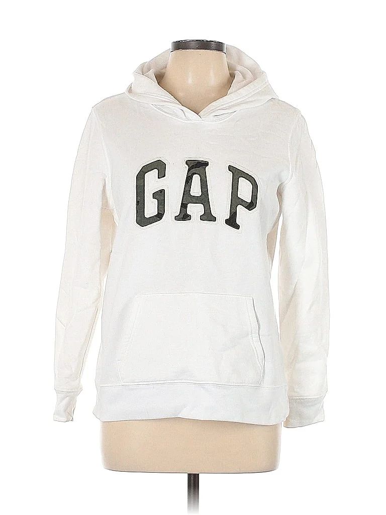 Gap White Pullover Hoodie Size L - 66% off | thredUP