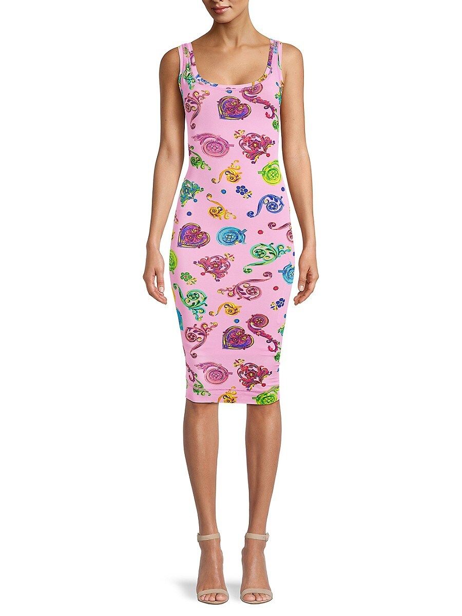 Versace Jeans Couture Women's Abstract-Print Sleeveless Bodycon Dress - Pink - Size 38 (2) | Saks Fifth Avenue OFF 5TH