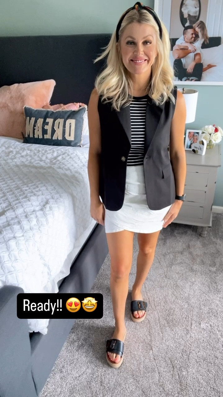 THIS outfit is so cute and versatile!! Can be dressed up for any occasion or dressed down with sneakers for daily wear. 
▪️Love the ruching on the skirt. Makes it very flattering!
▪️The vest is such great quality!!
▪️each item comes in many colors!! 😍

Fit is true to size. Ya need!! 🥰👏🏼

Skirt, Amazon fashion, affordable fashion, fashion over 40, Amazon finds, summer fashion, summer dress, vest, Amazon wear, dress up, dress down 

#amazonfashion #amazondeals #amazonfinds #amazonmusthaves #amazonpartner #amazonforthewin #summerfashion #ootd #linenset#founditonamazon #amazonshopping #amazonmusthaves2024 #outfitinspo #amazonshorts #amazondress #amazonpartner 

#LTKFindsUnder50 #LTKStyleTip #LTKOver40