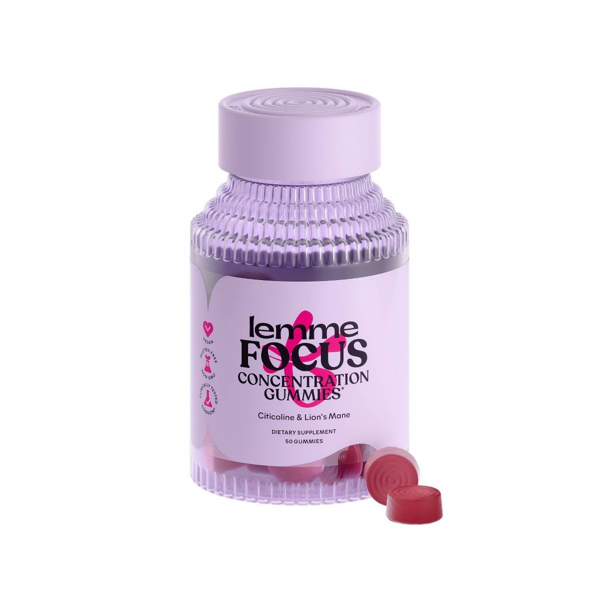 Lemme Concentration & Focus Vitamins Gummies - 50ct | Target