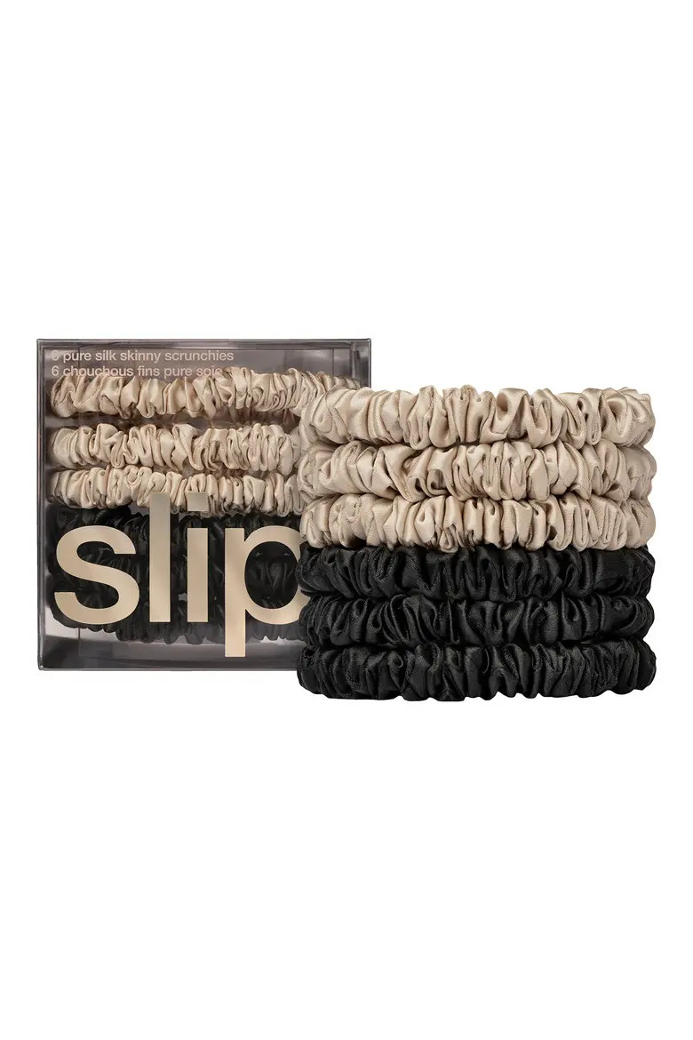 Pure Silk 6-Pack Skinny Scrunchies $51 Value (Women) | Nordstrom | Nordstrom