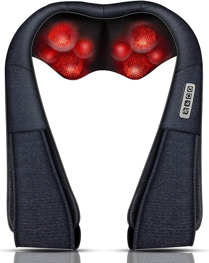 Mo Cuishle Neck Massager, Back Massager with Heat, Shiatsu Shoulder Massager for Neck pain Back P... | Amazon (US)