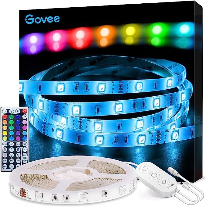 Govee LED Strip Lights, 16.4ft RGB LED Lights with Remote Control, 20 Colors and DIY Mode Color C... | Amazon (US)