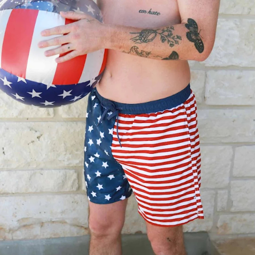 Men's Swim Trunks | Patriotic Summer | Caden Lane