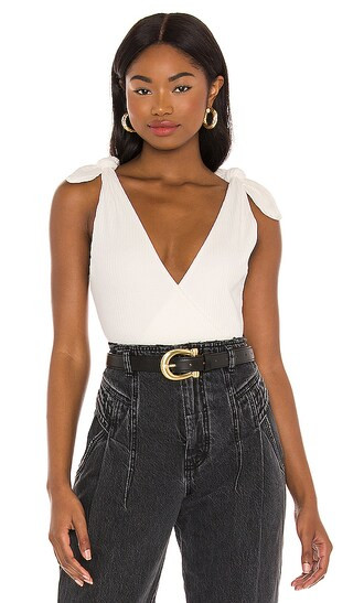 Karla Bodysuit in White | Revolve Clothing (Global)
