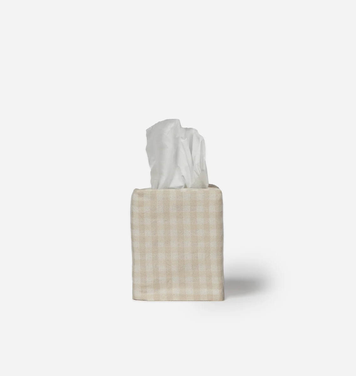 Gingham Woven Tissue Box | Amber Interiors