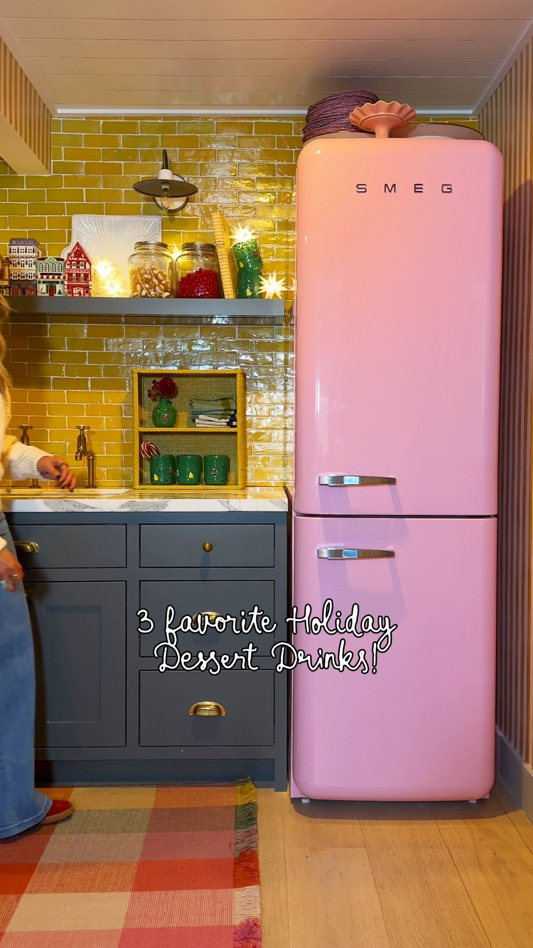 🌲Holiday Punch
In a punch bowl combine
(all this fits in the tree dispenser)
+64 ounces of cranberry juice
+48 ounces of pineapple juice
+64 ounces ginger ale
+1 container frozen lemonade
+Garnish with sliced oranges and or frozen cranberries

🌲Holiday Nog 
Add equal amounts eggnog and ginger ale to a cup then add a scoop of peppermint ice cream!
I also put all this in a punch bowl for a big party, leaving the chunks of ice cream easy to ladle in each cup. Garnish with crushed candy canes!

🌲Hot Chocolate Recipe *one serving
+1 cup milk any milk of choice
+1/4 cup chocolate chips any chocolate of choice
+1 tsp vanilla 
+1 tsp sweetener of choice 
*sweetener not needed depending on chocolate chips you use


