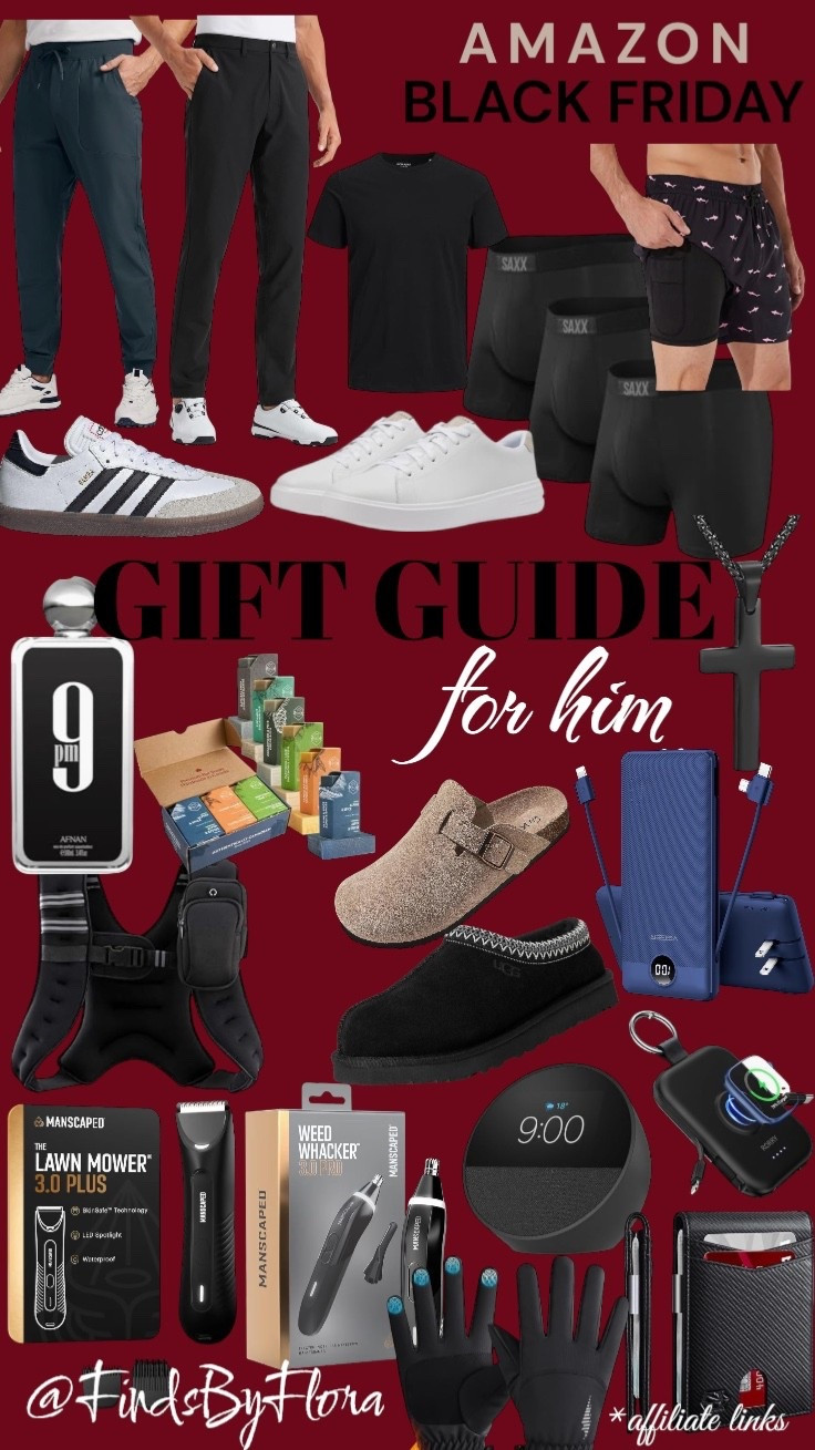 Amazon Black Friday Gift Guide for him. Great tshirts, lululemon dupe pants, best selling cologne, tech, a non-tarnish necklace (husband wears everyday), the best swim-suits, amazing natural soap & any man will be in love with manscape!
#holidaygiftguide #christmasgifts #stockingstuffers #ltkgiftguides #ltkholiday

#LTKcanada #LTKmens #LTKsale
