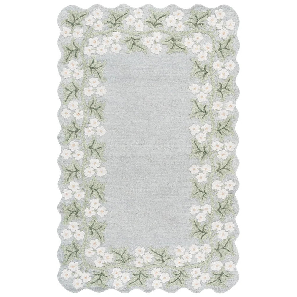 Jardin Hand Tufted Wool;Cotton Floral Indoor Rug | Wayfair North America