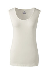 Women's Thermaskin Heat Scoopneck Tank Top-Ivory,XS | Lands' End (US)