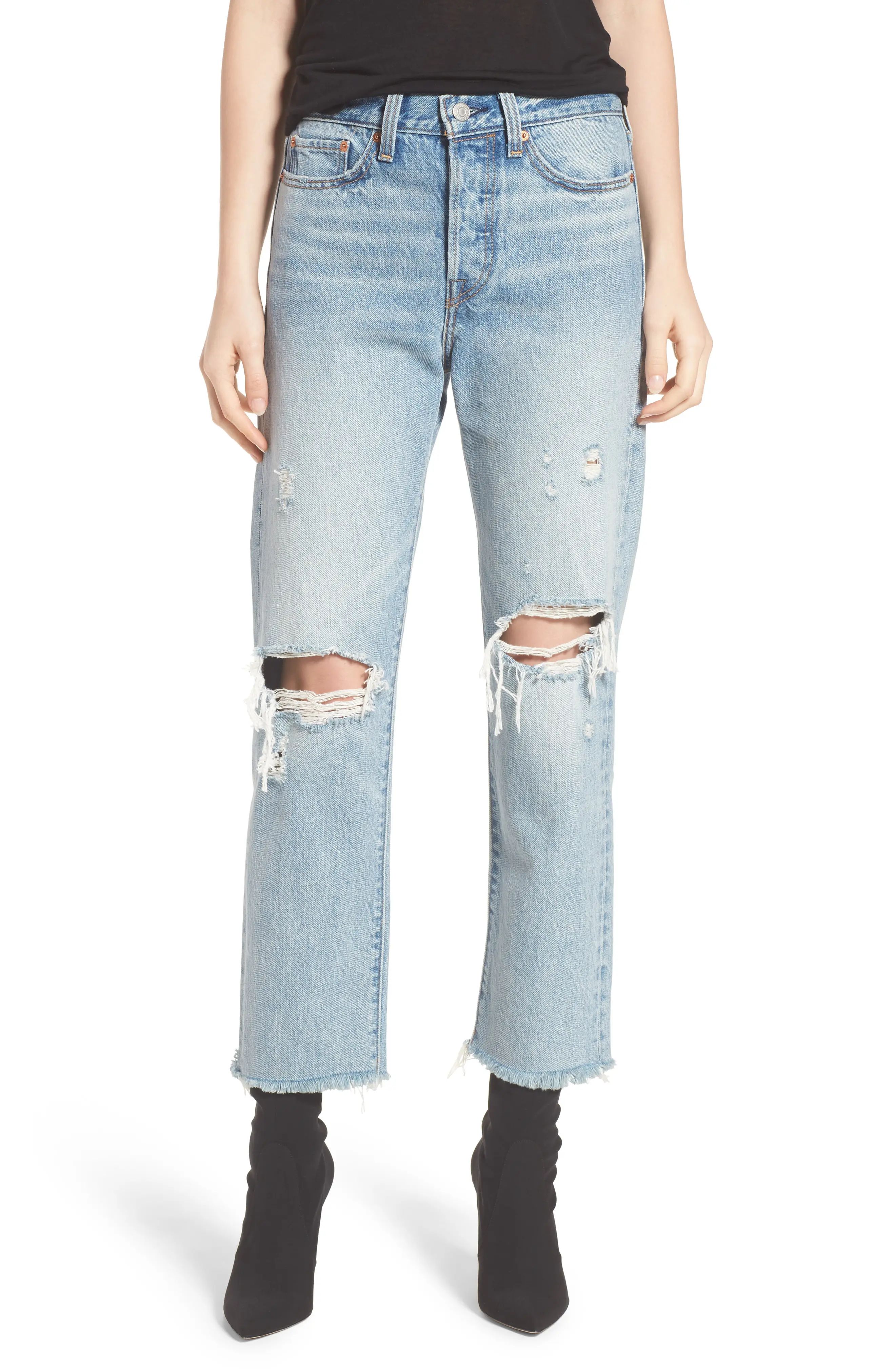 Wedgie High Waist Straight Jeans | Nordstrom
