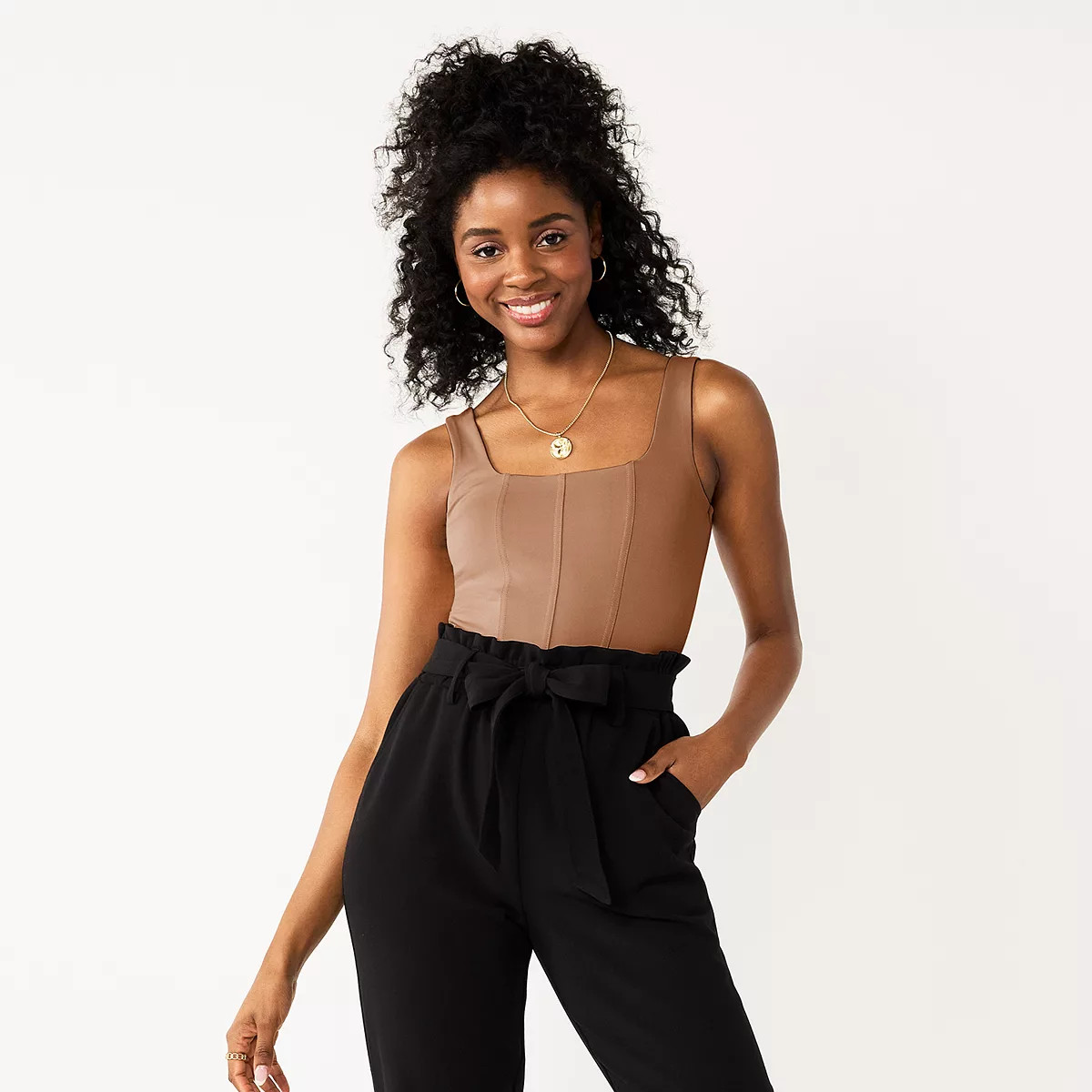 Juniors' SO® Seamed Contour Corset Bodysuit | Kohl's