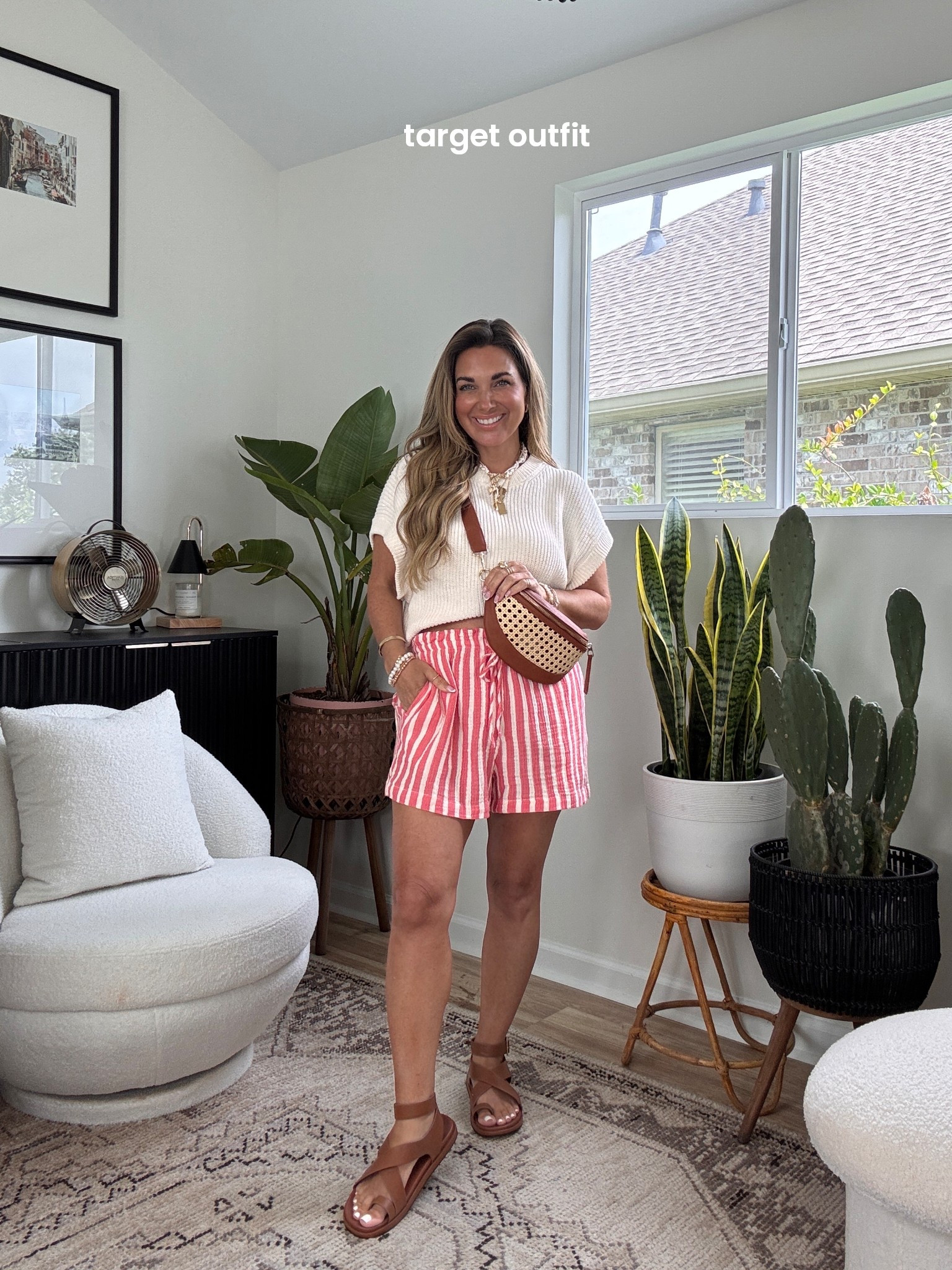  Target outfit!! Swapped my skirt for these comfy, gauze shorts!! Wearing size small in both. 

#LTKPetite #LTKOver40 #LTKSaleAlert