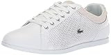 Lacoste Women's Rey 418 1 Sneaker White Silver, 8 Medium US | Amazon (US)