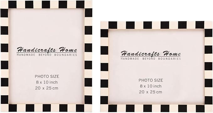 Handicrafts Home 8x10 Picture Frames Pack of 2–Manhattan Collection Resin Inlay Photo Frame, De... | Amazon (US)