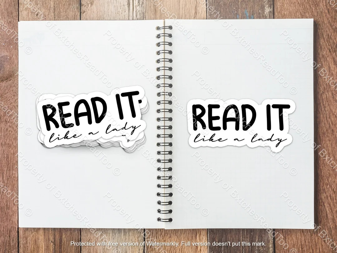 Read It Like a Lady Sticker  Smut Sticker  Spicy Romance - Etsy | Etsy (US)