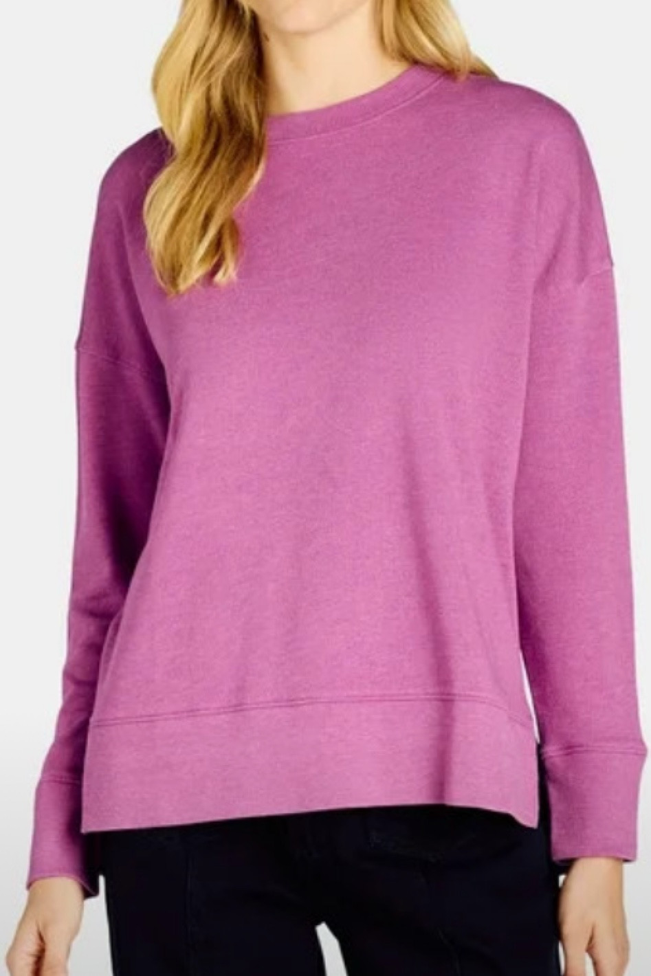 I own this sweatshirt in multiple colors and love! Also my 12 yr old has the shoes, they are adorable! 