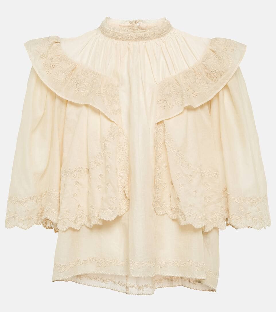 Laeti embroidered cotton voile top | Mytheresa (US/CA)
