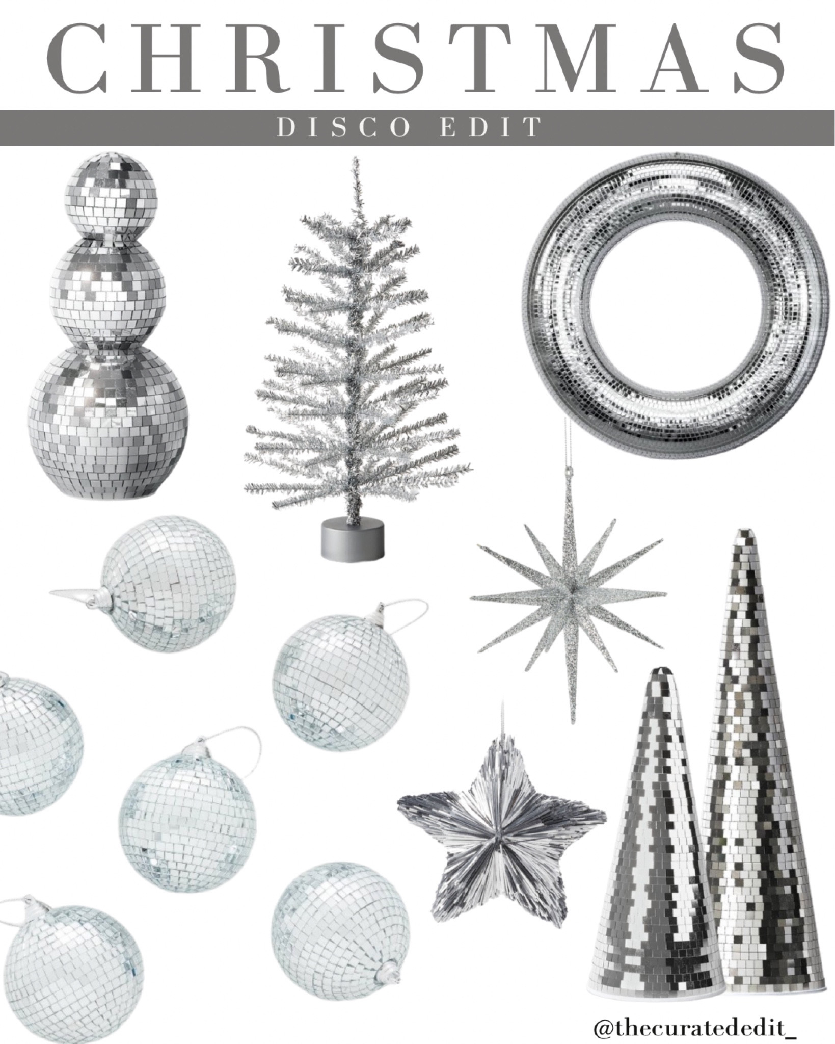 Christmas, but make it groovy 🪩 LOVE the disco ball Christmas decor! 

#christmas #target #targetchristmas #disco #discoball #discodecor #groovy #mirrored #retro #christmasdecor #silver #wondershop #discoornament #ornament #discosnowman #wreath

#LTKFind #LTKhome #LTKSeasonal