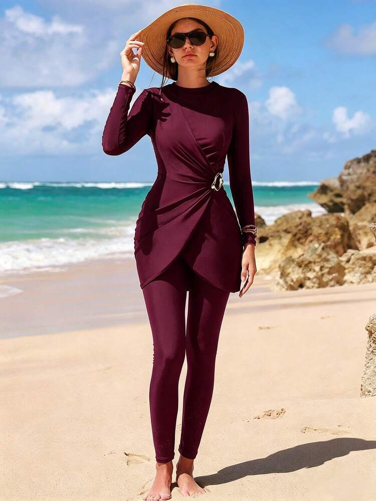 Beach Resort Women Burkini Swimwear |m | SHEIN
