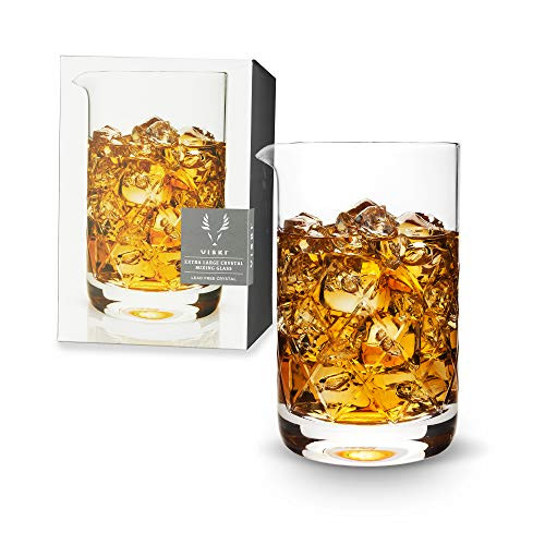 Viski crystal cocktail mixing glass