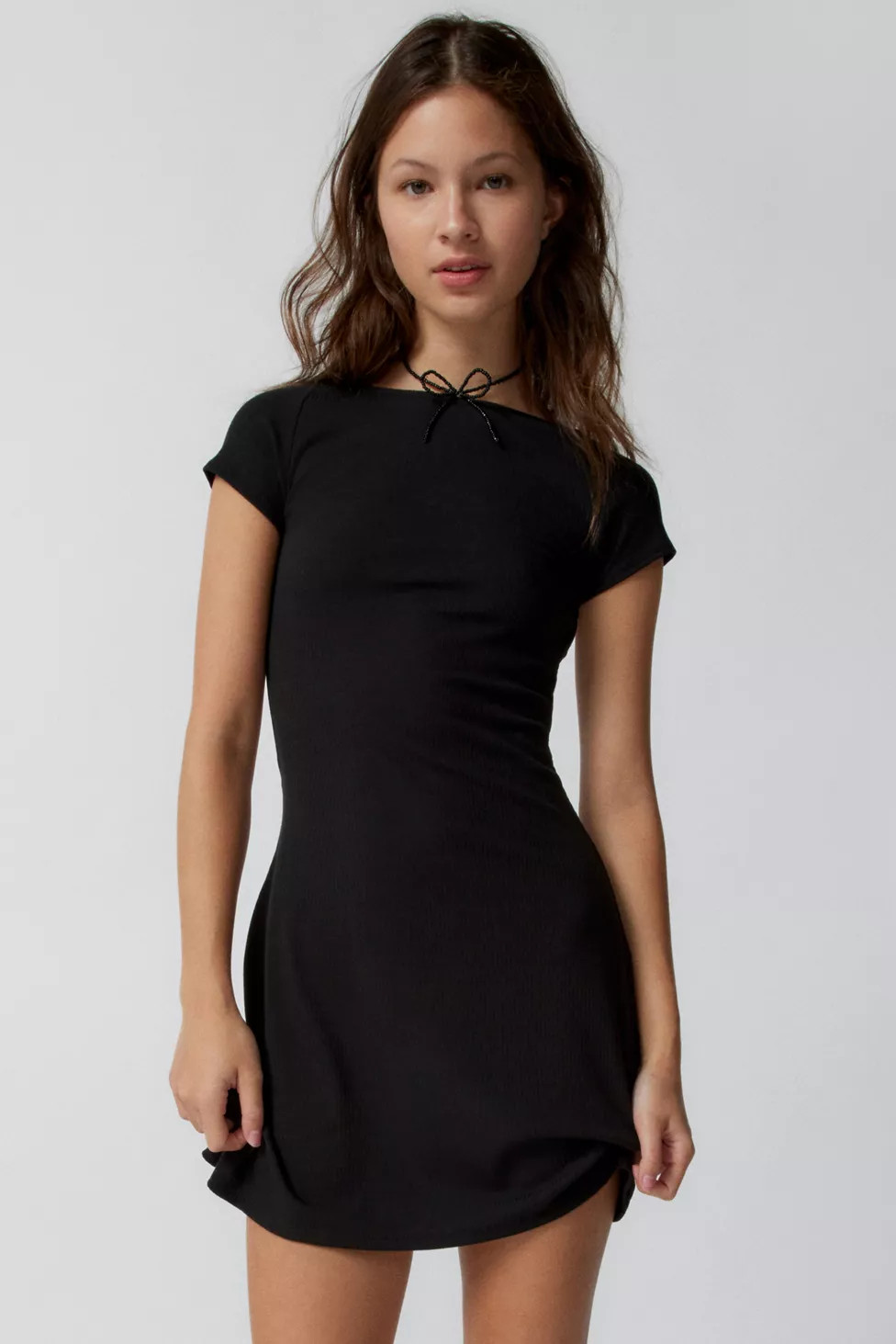 UO Nadia Fitted Tee Dress | Urban Outfitters (US and RoW)