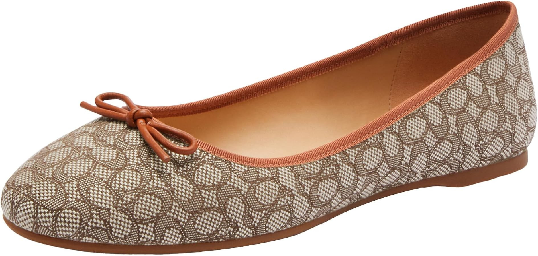 Coach Womens Abigail Leather Ballet Flat | Amazon (US)