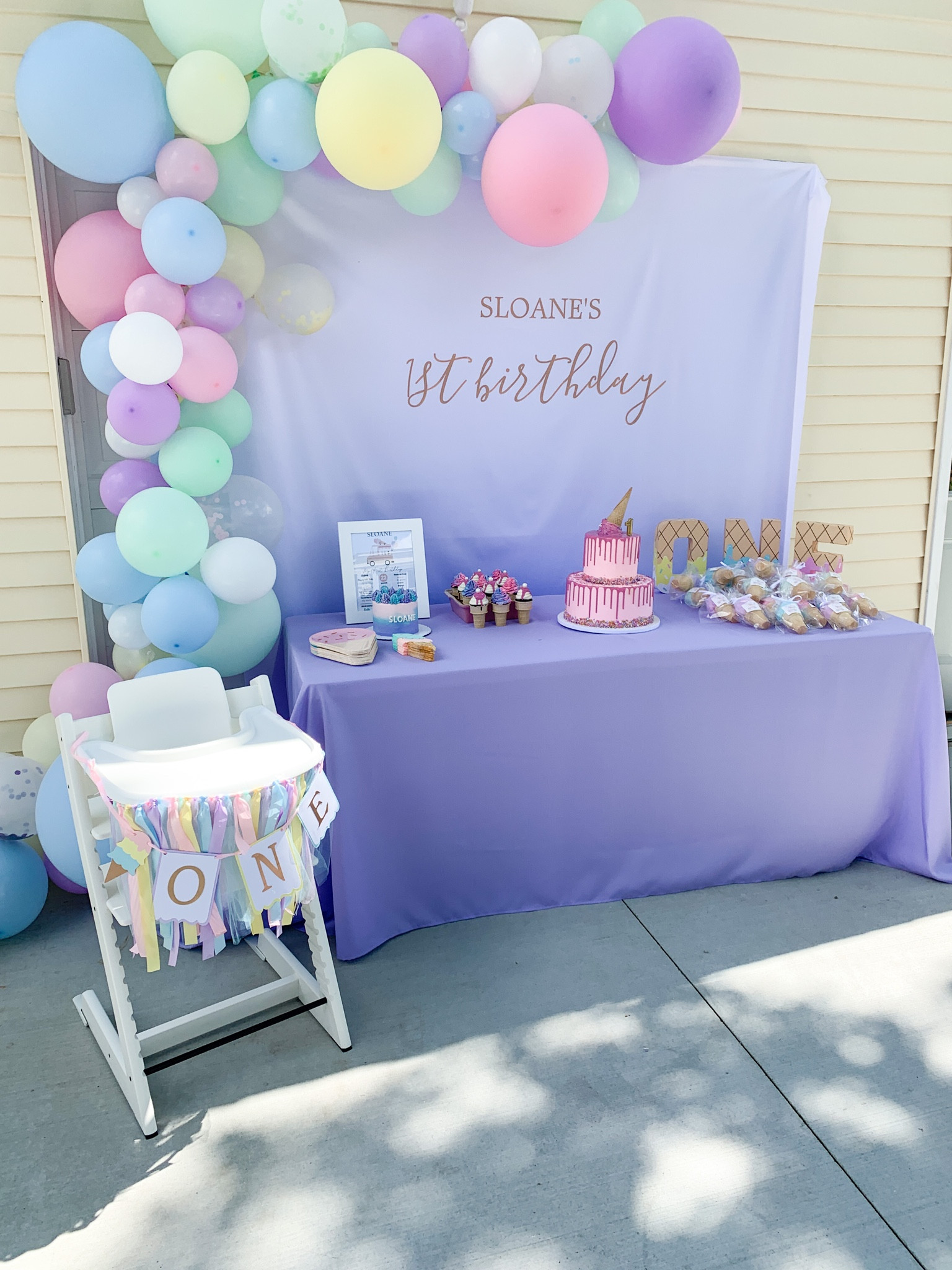 1st birthday party, ice cream themed birthday party, high chair, party decorations, party decor 

#LTKbaby #LTKkids