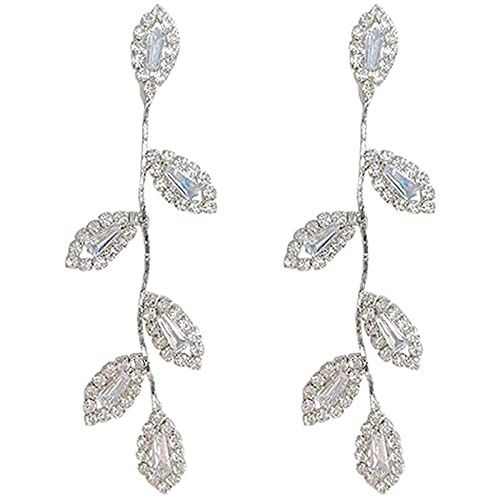 Dangling Earrings for Women Bridal Earrings for Wedding Rhinestone Wedding Prom Anniversary Delic... | Amazon (US)