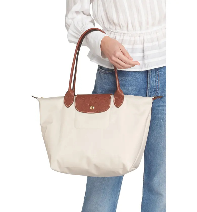 Medium Le Pliage Green Recycled Nylon Shoulder Tote | Nordstrom