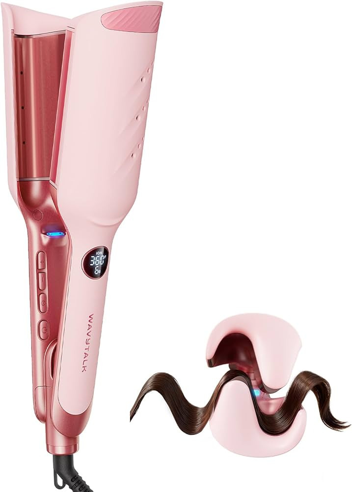 Wavytalk Welleneisen 35 mm Ionen-Keramik Anti-Verbrennung f\u00fcr Beach Waves | Amazon (DE)