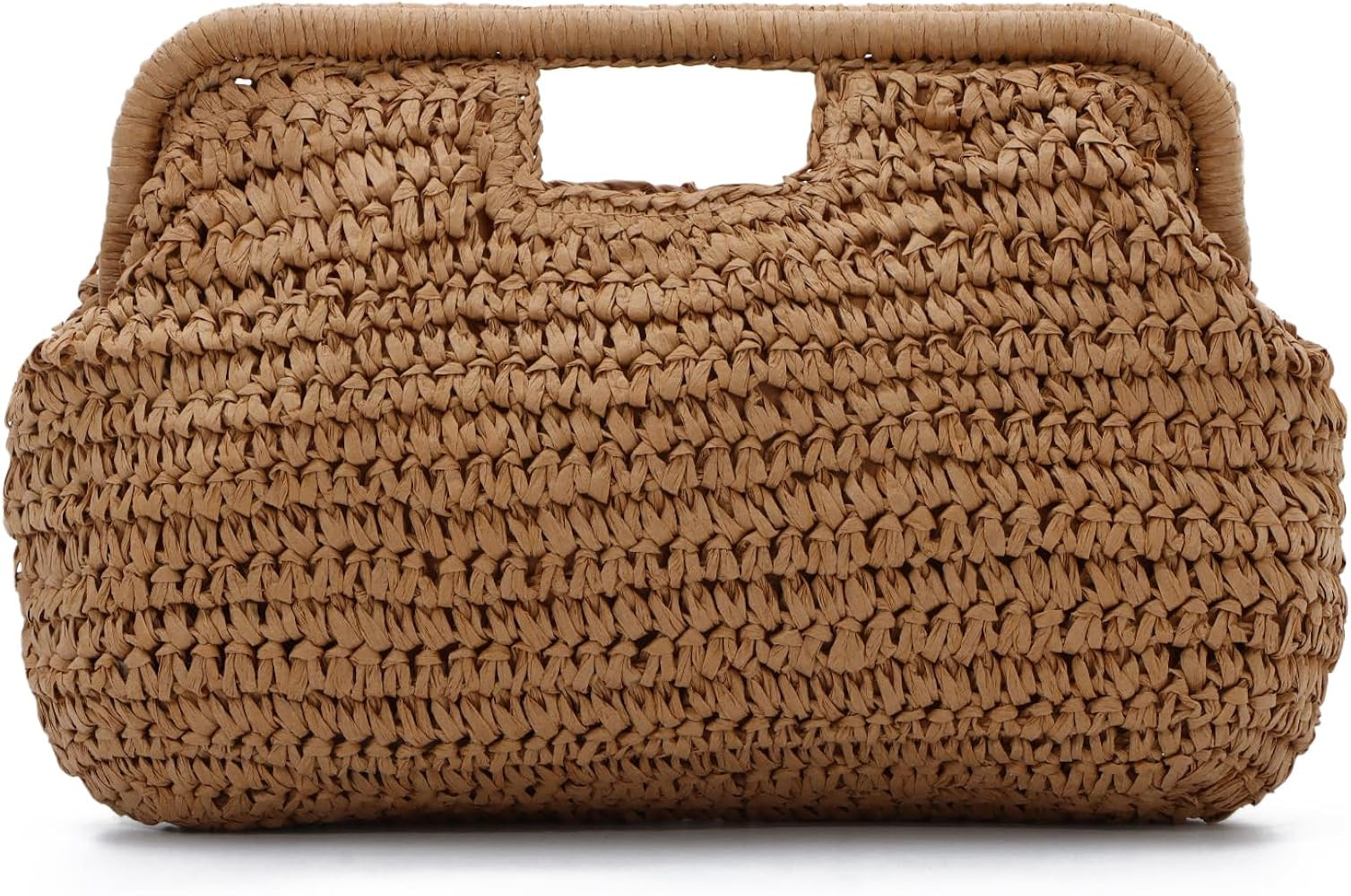 EVEOUT Straw Clutch for Women Summer Boho Raffia Beach Purse Bag Holiday Woven Tote Handbag for W... | Amazon (UK)