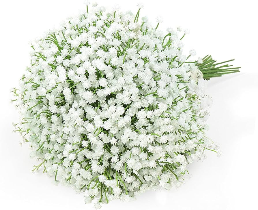 DEEMEI Babys Breath Artificial Flowers 10 pcs 30 Branches Fake Babys Breath Flowers Artificial Bu... | Amazon (US)