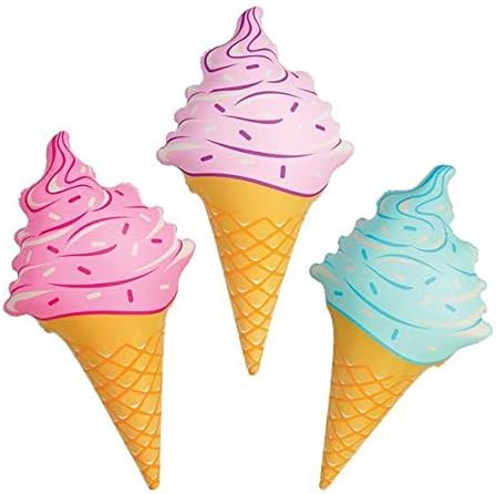 Rhode Island Novelty 36 Inch Inflatable Ice Cream Cones, Three per Order. No Color Choice | Amazon (US)
