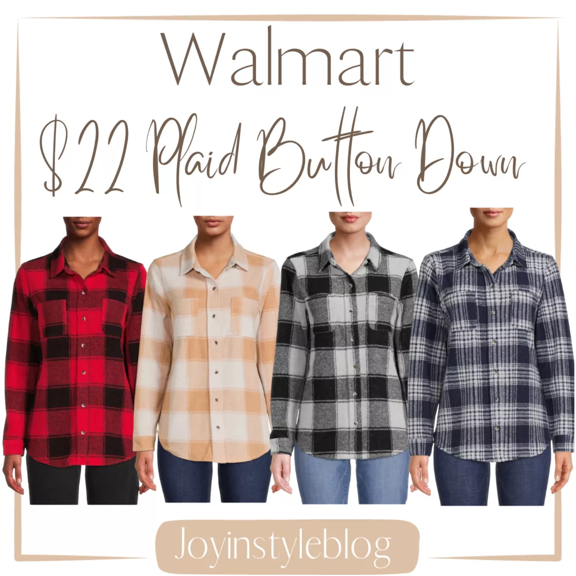 Time and Tru Women's Plaid Button … curated on LTK