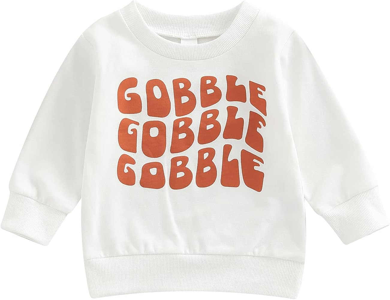 Toddler Baby Halloween Outfit Boy Girl Pumpkin Sweatshirt Crewneck Pullover Sweater Long Sleeve Shir | Amazon (US)